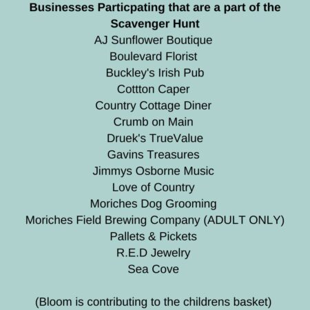 list of businesses particpating in Earth Day Event